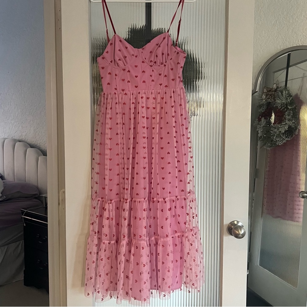 Betsey Johnson Pink Heart Dress